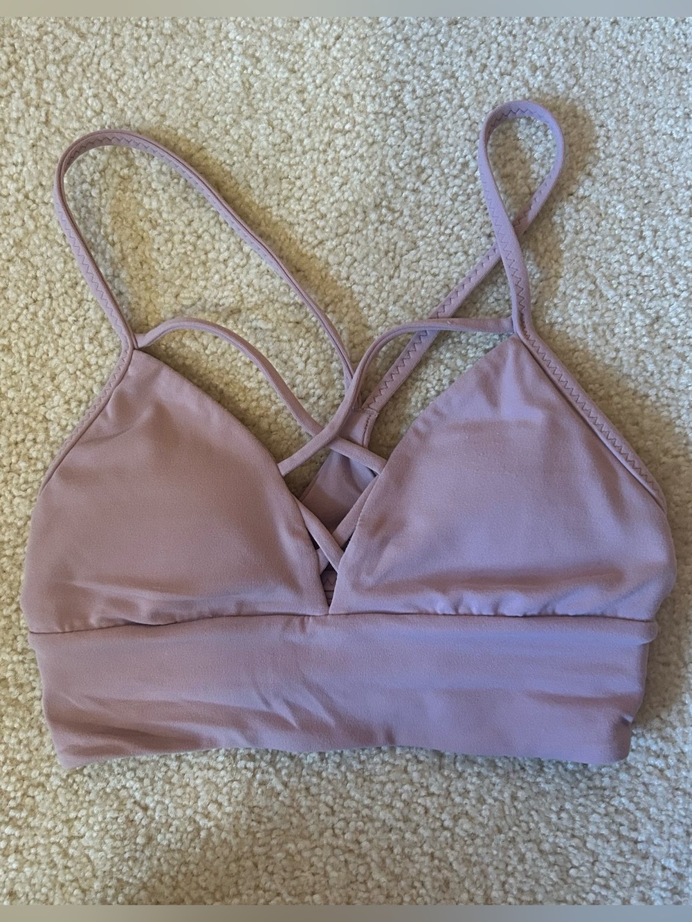 lululemon athletica Mauve Strappy Bralette Sports Bra